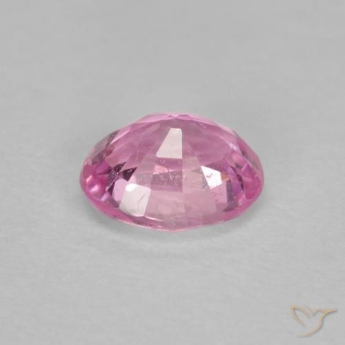 Sapphire Gemstone in 5.2 x 4.2 mm Size for Sale, Sapphire Stone in Very Light Royal Purple Pink Color