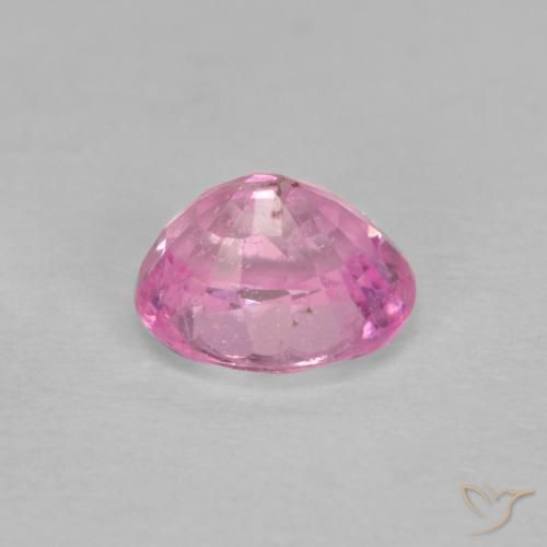 Sapphire Gemstone in 5 x 4.1 mm Size for Sale, Sapphire Stone in Very Light Pink Color