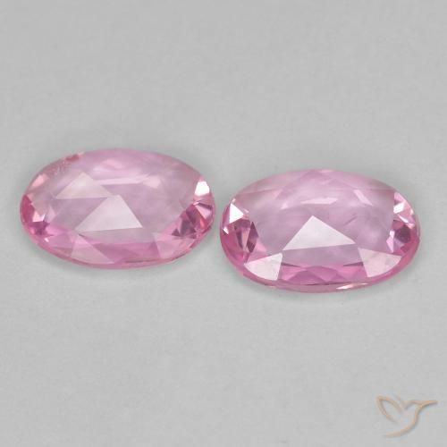 Sapphire Gemstones in 6 x 4.2 mm Size for Sale, Sapphire Stones in Very Light Pink Color