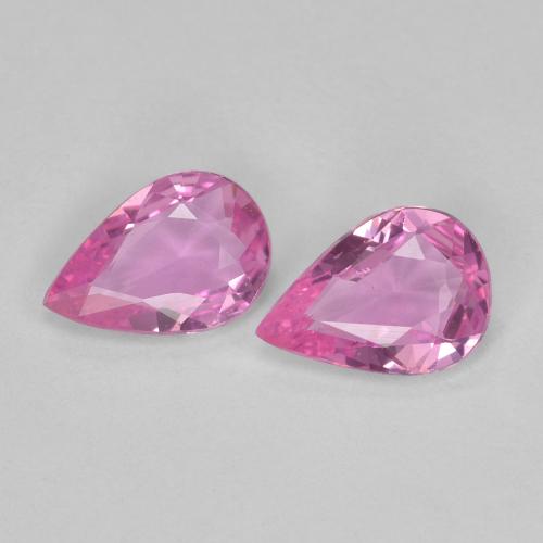 Medium Pink Zaffiro Gem - 0.4ct Sfaccettatura a pera (ID: 609265)