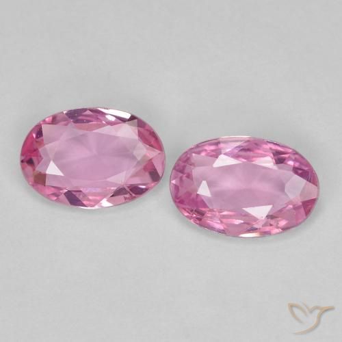 0.74 ct Loose Pink Sapphire, 5.7 x 4 mm Oval Cut From Tanzania, Photo A
