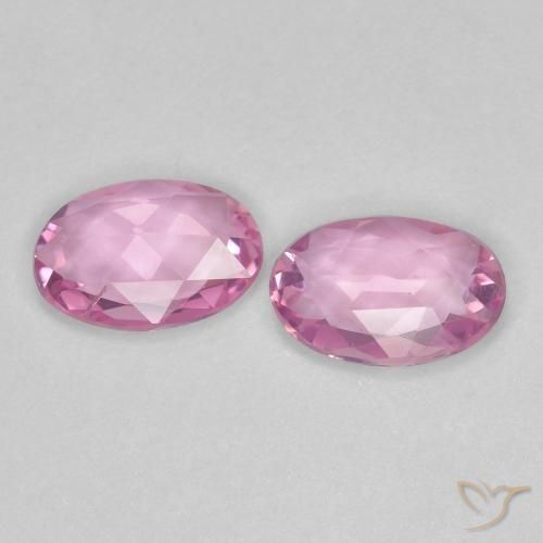 Sapphire Gemstones in 5.7 x 4 mm Size for Sale, Sapphire Stones in Very Light Pink Color
