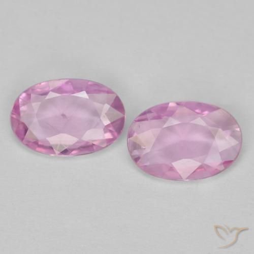 0.72 ct Loose Pink Sapphire, 6 x 4 mm Oval Cut From Tanzania, Photo A