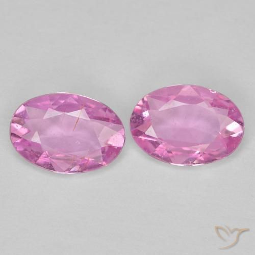 0.76 ctw Purple Sapphire Stones, Natural Sapphire in Oval Facet Shape for Sale