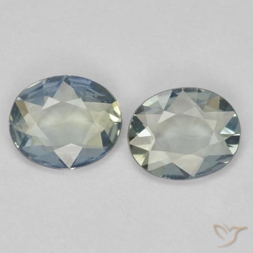 Medium Blue Green Zaffiro Gem - 0.5ct Ovale sfaccettato (ID: 609902)