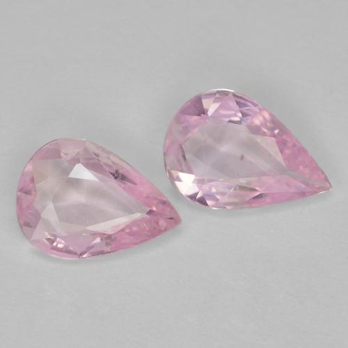 Very Light Pink Sapphire Gem - 0.5ct Pear Facet (ID: 609904)
