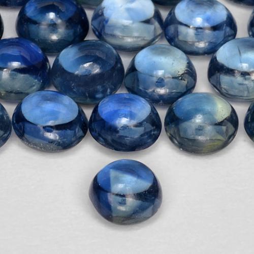 Sapphire Gemstone in 4 mm (calibrated) Size for Sale, Sapphire Stone in Navy Blue Color