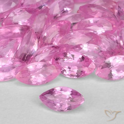 1.39 ctw Pink Sapphire Stones, Natural Sapphire in Marquise Facet Shape for Sale
