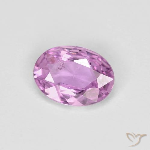 0.63 ct Violet Sapphire Stone, Natural Sapphire in Oval Facet Shape for Sale