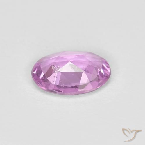 Sapphire Gemstone in 6.6 x 4.8 mm Size for Sale, Sapphire Stone in Light Violet Color