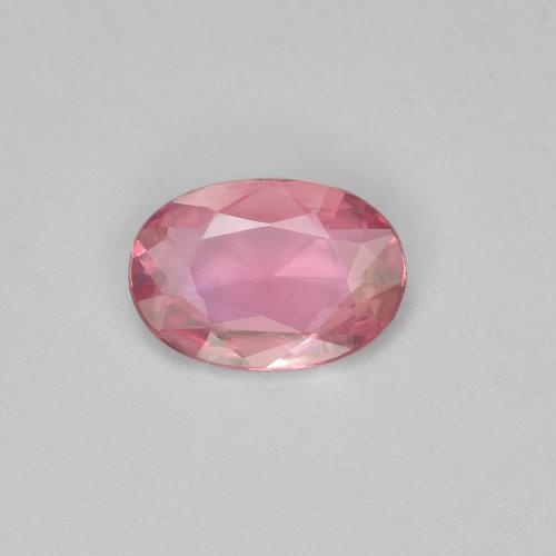 Saphir Rose oval facet 7,1 x 4,9mm de Tanzanie, poids de 0,59 ct, pierre gemme naturelle Chauffé de pureté vvs-vs, 1 pièce de saphir, couleur : Rose bubblegum, dureté de Mohs de 9 convient aux bijoux de tous les jours, pierre de sagesse, Pierre de naissance de septembre, Photo A