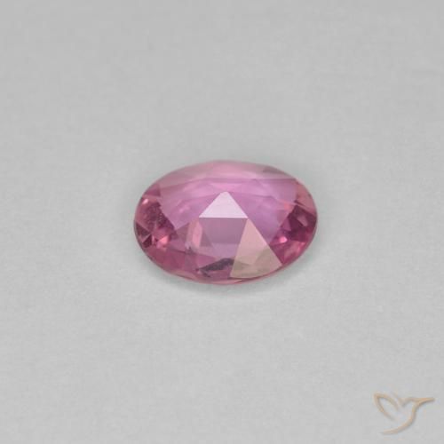 Sapphire Gemstone in 5.8 x 4.9 mm Size for Sale, Sapphire Stone in Deep Pink Color