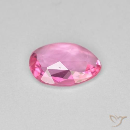 Sapphire Gemstone in 8 x 6 mm (calibrated) Size for Sale, Sapphire Stone in Medium Pink Color