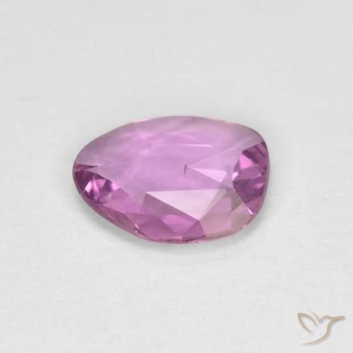 Sapphire Gemstone in 7.3 x 5.9 mm Size for Sale, Sapphire Stone in Medium Pink Color