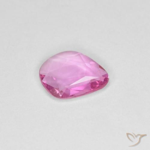Sapphire Gemstone in 7.3 x 5.9 mm Size for Sale, Sapphire Stone in Medium Pink Color