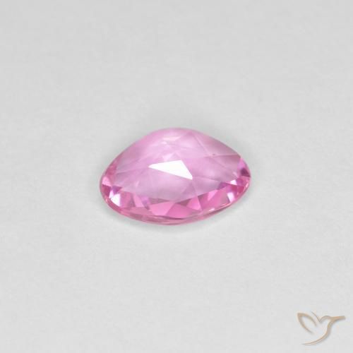 Sapphire Gemstone in 6.7 x 5 mm Size for Sale, Sapphire Stone in Royal Purple Pink Color