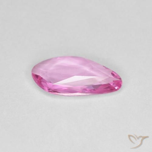 Sapphire Gemstone in 9.4 x 5 mm Size for Sale, Sapphire Stone in Medium Pink Color