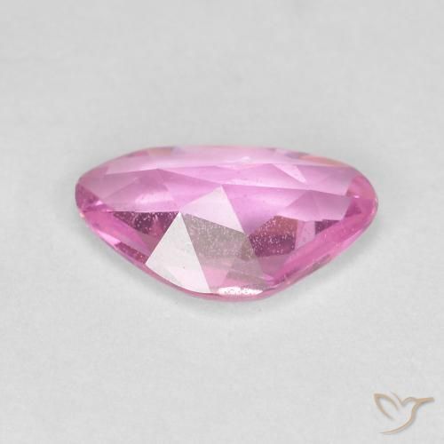 Sapphire Gemstone in 7.5 x 4.7 mm Size for Sale, Sapphire Stone in Medium Pink Color