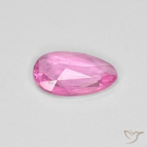 Sapphire Gemstone in 7.6 x 4.8 mm Size for Sale, Sapphire Stone in Pink Color