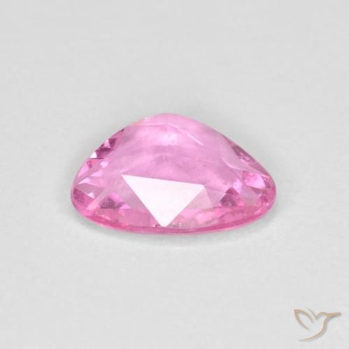 Sapphire Gemstone in 7.5 x 5.5 mm Size for Sale, Sapphire Stone in Medium Pink Color