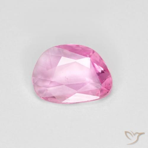 0.58 ct Pink Sapphire Stone, Natural Sapphire in Fancy Cut Shape for Sale