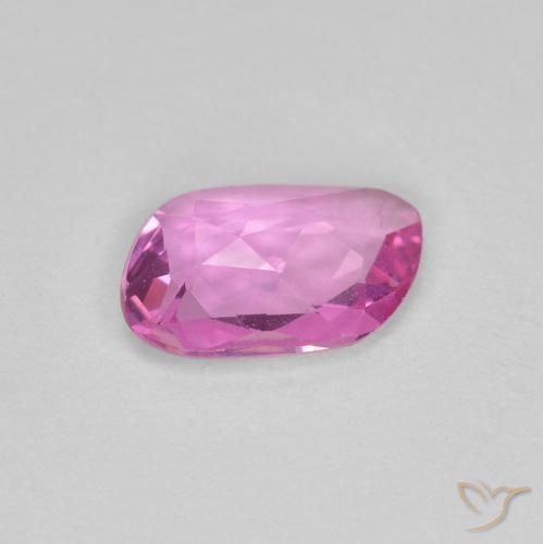 Sapphire Gemstone in 7.8 x 5.2 mm Size for Sale, Sapphire Stone in Medium Pink Color