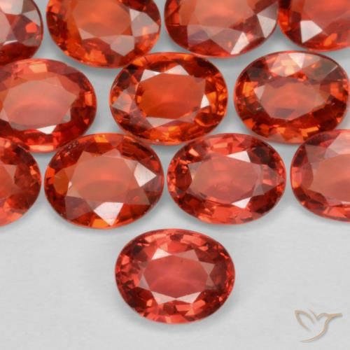 0.45ct Natural Bright Red Sapphire, Oval, VS