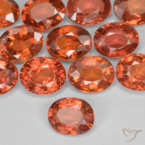 0.41 ct Red Sapphire Stone, Natural Sapphire in Oval Facet Shape for Sale