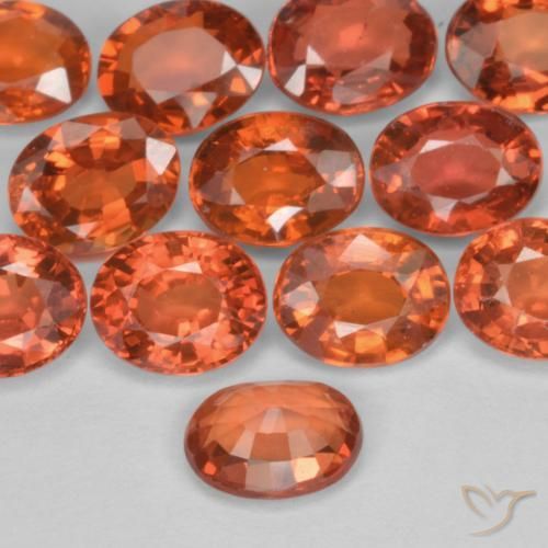 Sapphire Gemstone in 5 x 4 mm (calibrated) Size for Sale, Sapphire Stone in Currant Red Color