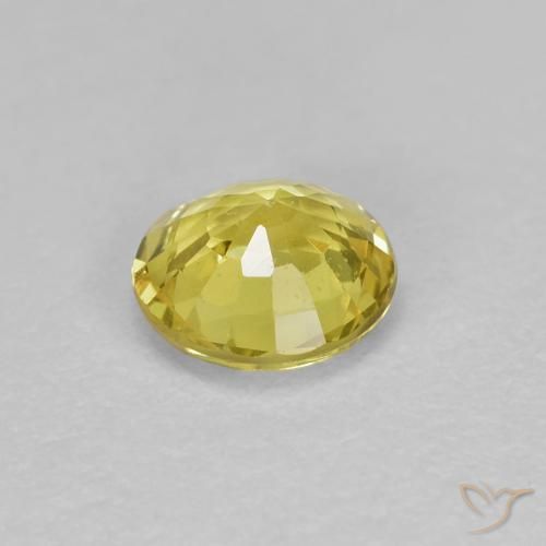 Sapphire Gemstone in 4.5 mm (calibrated) Size for Sale, Sapphire Stone in Medium Yellow Color