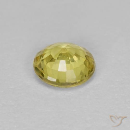 Sapphire Gemstone in 4.5 mm (calibrated) Size for Sale, Sapphire Stone in Dijon Yellow Color