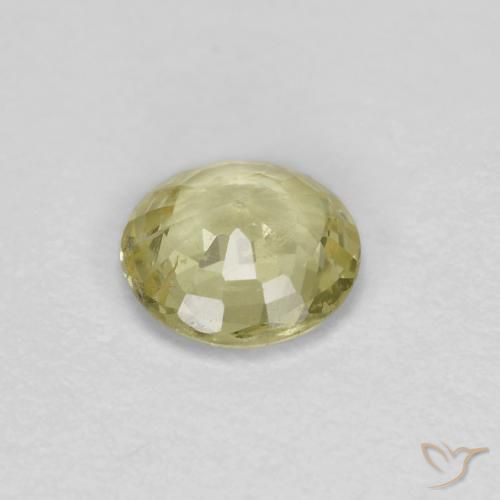 Sapphire Gemstone in 4.5 mm (calibrated) Size for Sale, Sapphire Stone in Medium-Light Yellow Color