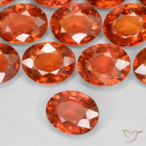 12.53 ctw Red Sapphire Stones, Natural Sapphire in Oval Facet Shape for Sale