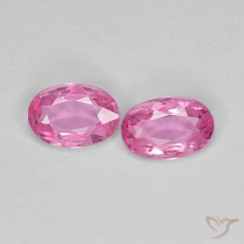 0.83 ct Loose Pink Sapphire, 5.9 x 3.9 mm Oval Cut From Madagascar, Photo A