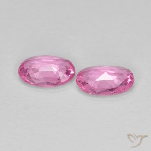 Sapphire Gemstones in 6 x 4 mm (calibrated) Size for Sale, Sapphire Stones in Intense Pink Color