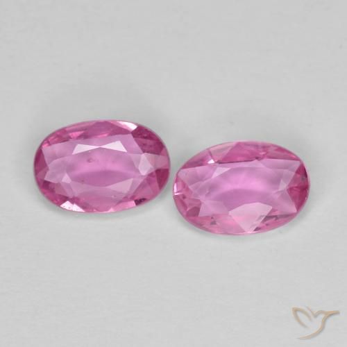 0.98 ct Loose Pink Sapphire, 6.1 x 4.2 mm Oval Cut From Madagascar, Photo A