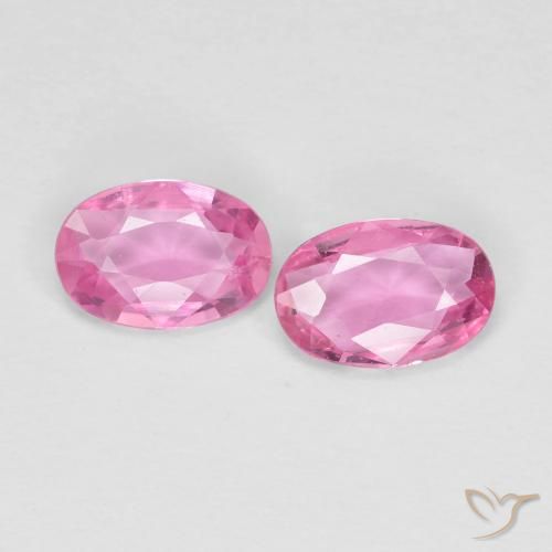 0.88 ct Loose Pink Sapphire, 6.2 x 4.2 mm Oval Cut From Madagascar, Photo A