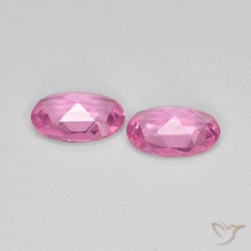 Sapphire Gemstones in 6 x 4 mm (calibrated) Size for Sale, Sapphire Stones in Royal Purple Pink Color
