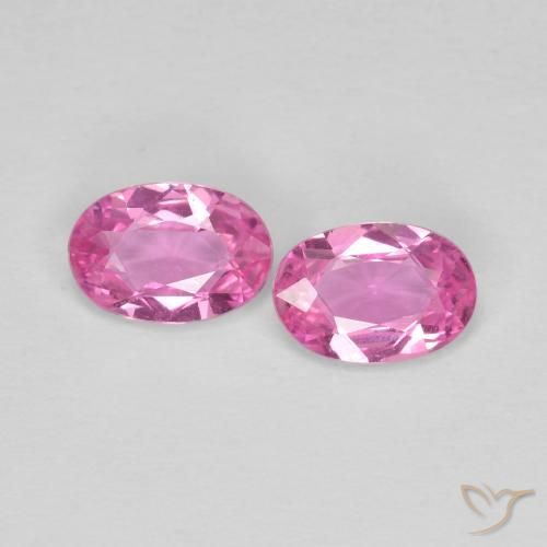 0.85 ct Loose Pink Sapphire, 5.8 x 4 mm Oval Cut From Madagascar, Photo A