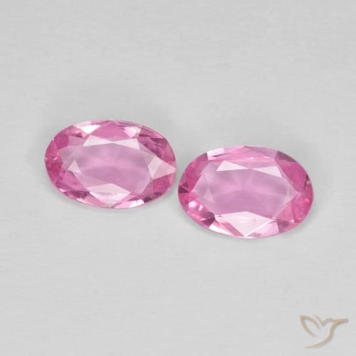 0.69 ct Loose Pink Sapphire, 5.9 x 4 mm Oval Cut From Madagascar, Photo A