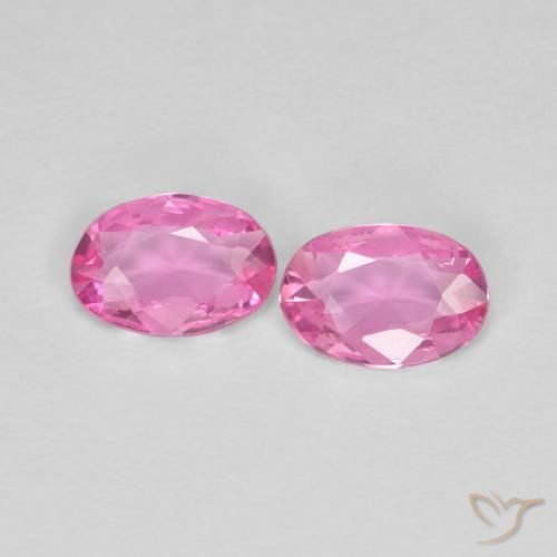 0.68 ct Loose Pink Sapphire, 5.8 x 4.1 mm Oval Cut From Madagascar, Photo A