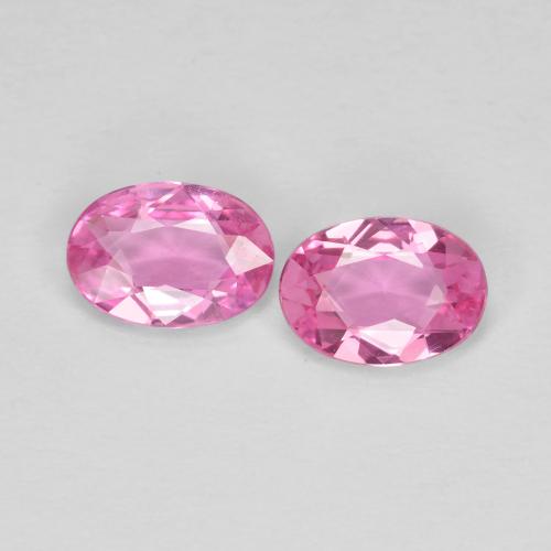 Deep Pink Sapphire Gem - 0.5ct Oval Facet (ID: 615820)