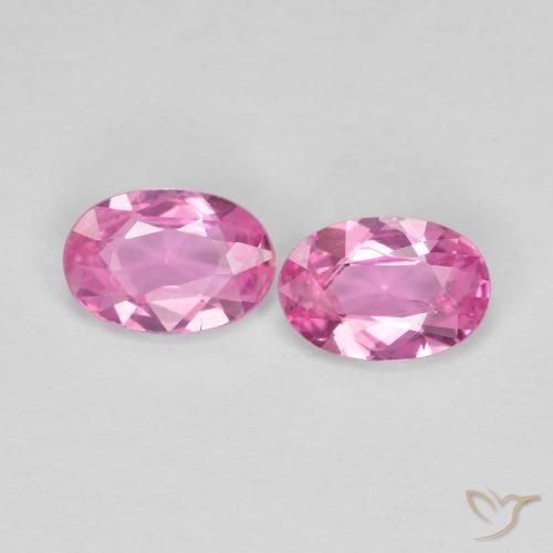 0.85 ct Loose Pink Sapphire, 5.9 x 4.1 mm Oval Cut From Madagascar, Photo A
