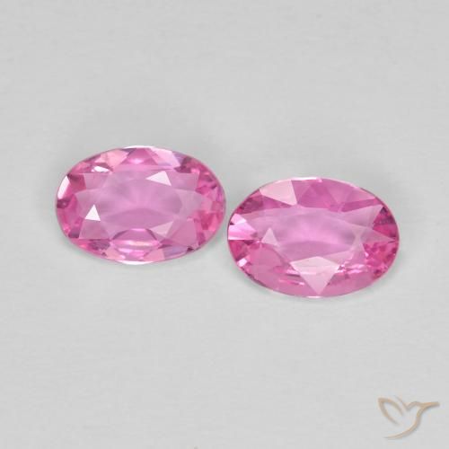 0.78 ct Loose Pink Sapphire, 5.9 x 4.1 mm Oval Cut From Madagascar, Photo A