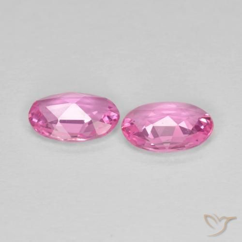 Sapphire Gemstones in 6 x 4 mm (calibrated) Size for Sale, Sapphire Stones in Royal Purple Pink Color