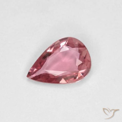 hellrosa Saphir Edelstein - 0.6ct Birnen Schliff (ID: 617519)