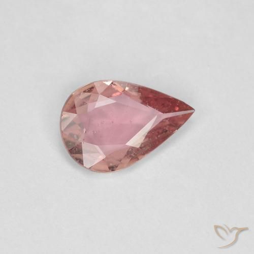 0.43 ct Pink Sapphire Stone, Natural Sapphire in Pear Facet Shape for Sale