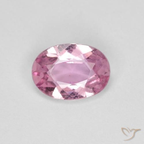 0.75 ct Pink Sapphire Stone, Natural Sapphire in Oval Facet Shape for Sale