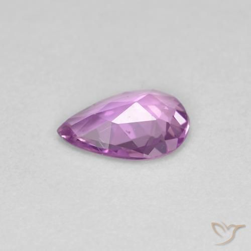 Sapphire Gemstone in 6.6 x 4.5 mm Size for Sale, Sapphire Stone in Medium Purple Color