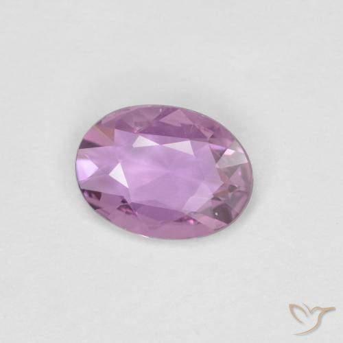 0.60 ct Purple Sapphire Stone, Natural Sapphire in Oval Facet Shape for Sale